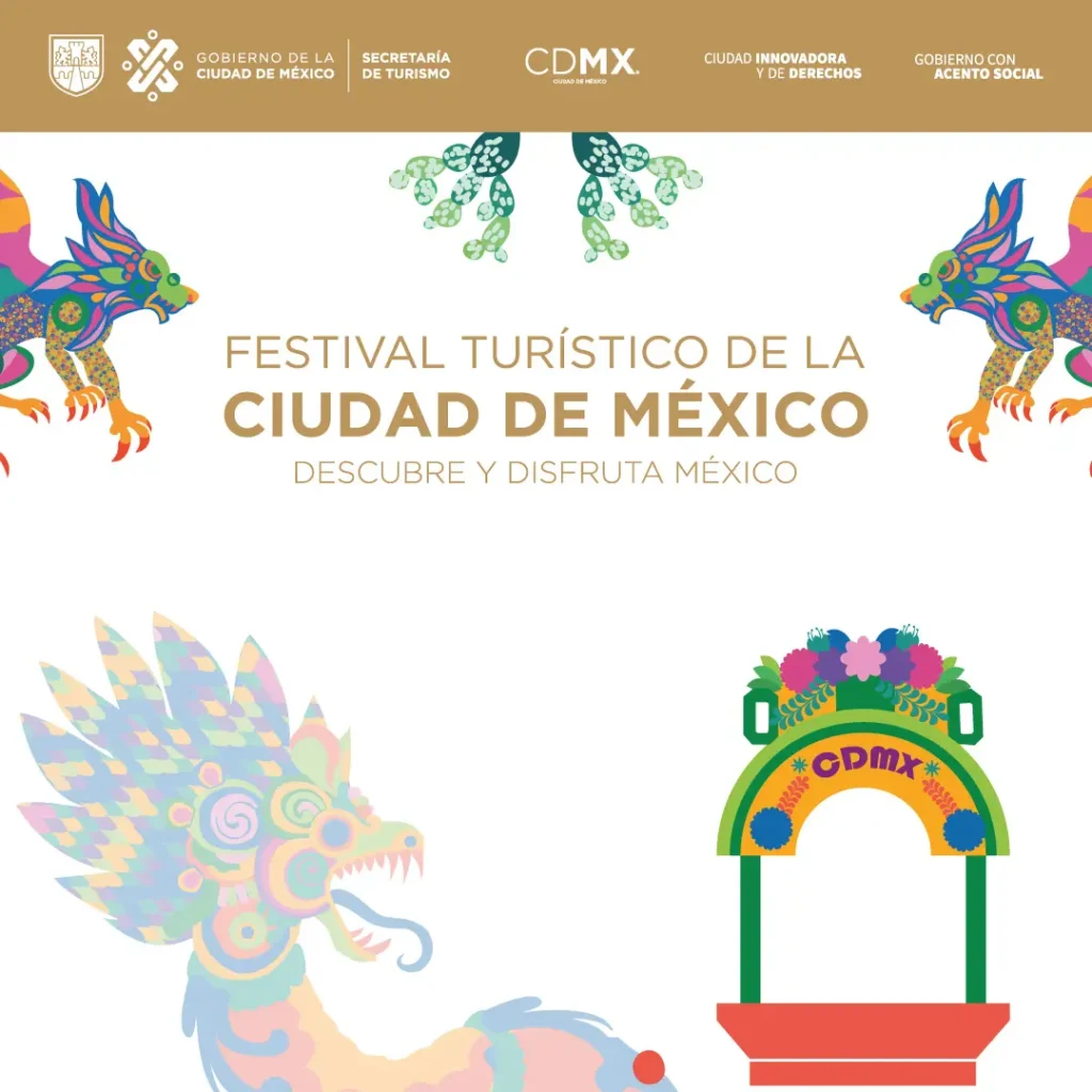 Poster para el Festival turística ciudad de México 2024